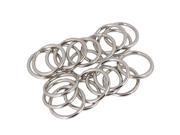 BQLZR 20x Metal 3.2cm O rings Welded Nickel Plated Over Steel O Ring Strong Silver