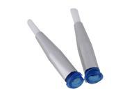 BQLZR 2pcs 3mm White 22 Gauge Glue Brush Dispensing Tip with Blue Round Mouth