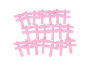 BQLZR 20pcs Wooden Garden Dollhouse DIY Craft 1 12 Miniature Plain Sign Post Pink