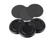 BQLZR 3pcs Black 5.31 Plastic Piano Caster Cups Pads for Upright Grand Piano