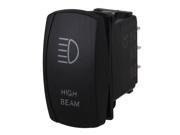 BQLZR Dual Blue High Beam Pattern ON OFF ON Momentary Rocker Switch for Car