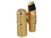 BQLZR 7 Gold plated Sax Mouthpiece Ligature Set for B flat Soprano Saxophone