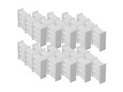 BQLZR Model 1 50 Scale Plastic Dollhouse DIY Straight Shelf White Set of 10