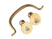 BQLZR Jewelry Box Pulls Classic Horizontal Brass Drawer Handles Mini Pull Knobs