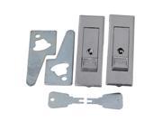BQLZR Electric Cabinet Pop Up Plane Type Rectangular Lock with Key Silver Color