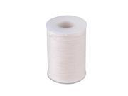 BQLZR 0.5mm Light White Wax Polyester Twisted Cord Leather Sewing String Line