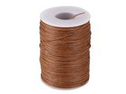 BQLZR 100 Meter Natural Hemp Waxed Thread Round Cord Leather Craft Line Light Brown
