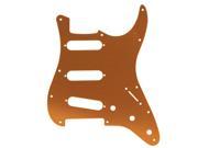 BQLZR 11 Holes SSS Plated Aluminum Alloy Pickguard for Electric Guitar Golden