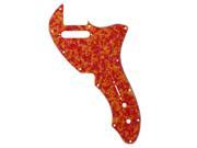 BQLZR Thinline Re Issue Guitar Pickguard Red Onyx 4Ply with 12 Screw Holes