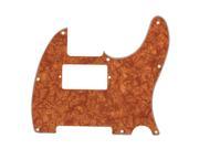 BQLZR 4 Ply Electric Guitar Pickguard 10 Holes for 1 Pickup Yellow Pearl