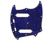 BQLZR Blue Pearl Color 20 Holes 4ply Scratch Plate for Mustang Guitar Parts
