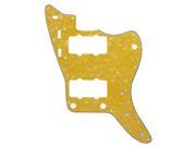 BQLZR Golden Pearl 4 Ply Humbucker Guitar Scratchplate 17 Holes for 2 Pickup