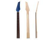 BQLZR Right Handed 24 Frets 6 String Blue Maple Guitar Neck Black Fingerboard