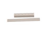 BQLZR Classic Guitar Plastic 80x3x8mm Bridge Saddle 50x9mm Slotted Nut Beige