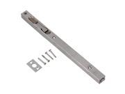 BQLZR 12 Inch Long Hairline Finish Silver Square Flush Bolt Latch for Security Door
