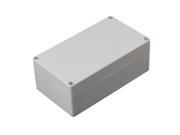 BQLZR Grey White Plastic 15.8x9x6cm Waterproof Electric Junction Project Box
