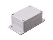 BQLZR White Gray Plastic Waterproof Outdoor Junction Box 130mmx68mmx50mm
