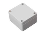 BQLZR IP65 Waterproof Plastic Electrical Junction Box 63x58x35mm Gray White