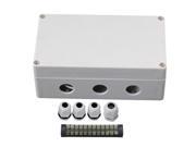 BQLZR L15.8 W9 H6cm Waterproof 12 Bit Connector Electric Junction Box 1 to 3