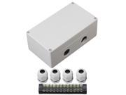 BQLZR L15.8 W9 H6cm Waterproof 12 Bit Connector Electric Junction Box 2 to 2