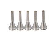 BQLZR 65 x 25mm Silver Plated Copper Alloy Double Horn Mouthpiece Pack of 5