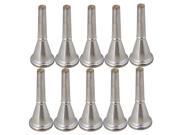 BQLZR 65 x 25mm Silver Plated Copper Alloy Double Horn Mouthpiece Pack of 10