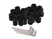 BQLZR 40pcs Dual Concentric Control Knobs for Electric Guitar with Wrenches