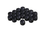 BQLZR 20x O Ring Guitar Bass Rotary Control Knobs for 6mm Split or Solid Shaft Black