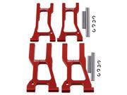 BQLZR 4Pieces Red RC 1 10 Front Rear Suspension Arm for HPI RS4 SPORT3 On Road Car