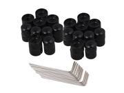 BQLZR 20pcs Dual Concentric Control Knobs for Electric Guitar with Wrenches