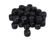 BQLZR 40 x O Ring Guitar Bass Rotary Control Knobs for 6mm Split or Solid Shaft Black