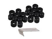 BQLZR 10pcs Dual Concentric Control Knobs for Electric Guitar with Wrenches
