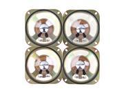 BQLZR 4pcs 5 Watt 8 Ohm Square External Magnet Speaker Loudspeaker for Sound Box 10cm