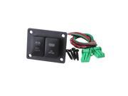 BQLZR DC12 24V 2 Gang Switch Panel with fire color LED Light Bar for Style Toyota