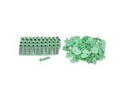 BQLZR 100Pcs Green Ear Tag with 1 100 Number for Sheep Pig Livestock