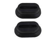 BQLZR 2x Guitar Pick Holder for Convenience on Stage Silica Gel Material Black