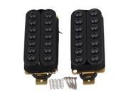 BQLZR 2 x Ceramic Magnet 7 String Guitar Humbucker Pickup for Guitar Black