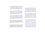 BQLZR Rectangle White Acrylic Fret Inlay Dot for Guitar Fingerboard Pack of 8
