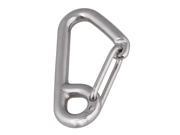 BQLZR M6x60MM Stainless Steel Carabiner Climbing Spring Clasps Keychain Hook