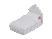 BQLZR White Single Bed Scale 1 25 Dollhouse Bathroom Layout DIY Building Model