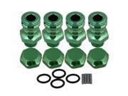 BQLZR 4pcs 17mm to 23mm RC 1 8 Hex Extension Adapter N10212 Green Upgrade Part