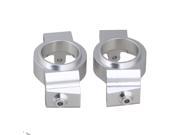 BQLZR 2PCS RC1 5 Front Hub Carrier for TRAXXAS XMAXX Largefoot Car Silver