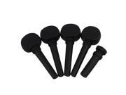 BQLZR String Instrument Accessories Ebony Tuning Pegs Black for 1 10 Violin