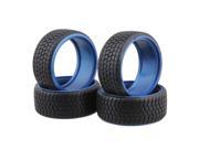 BQLZR Squared Drift Black Dark Blue Tyre for RC1 10 On Road Car Set of 4