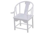 BQLZR White Scale 1 25 Plastic Dollhouse Miniatures Backrest Chair Unpainted