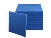 Blue Fiberglass Acoustic Home Studio Soundproof Sound Absorbing Panel Tiles for Wall Ceils Pack of 12