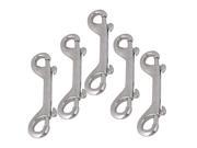 BQLZR 5PCS Corrosion resistant 304 Stainless Double Ended Snap Hook Trigger Hook 115mm
