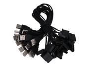 BQLZR 20 x Durable 13.7 USB port to 4 Pin plug Fan Connector Cable 5 V Output Black