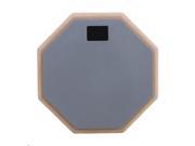 BQLZR 8 inch 2 Sided Gray Black Rubber Dumb Drum Practice Pad Accessories