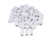 BQLZR 100pcs Female to Female RJ45 UTP Keystone Wall Jack Coupler Adapter Cat5